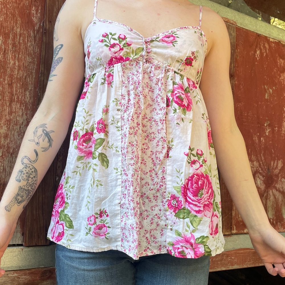 Xhilaration Floral Tank Top